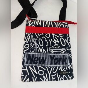 Robin Ruth New York Black and Red Crossbody Bag
